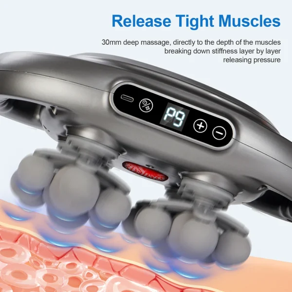 22-Head Fascia Gun High-Frequency Vibration Body Massage Gun Back and Waist Massager Neck Shoulder Massager Muscle masajeador - Image 3