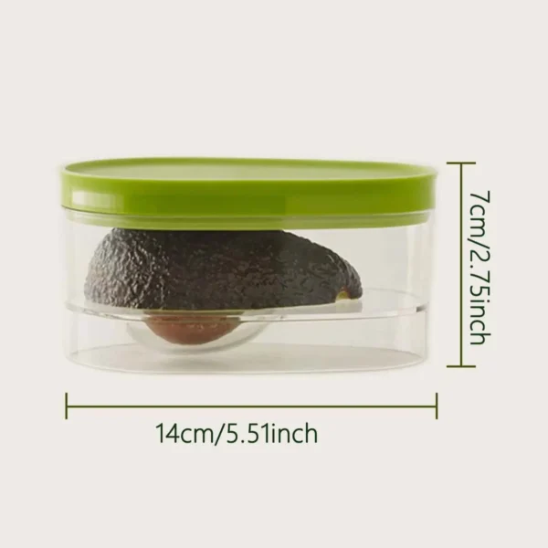 1pc Avocado Food Storage Box Space Saving Avocado Saver Plastic Fruit Container for Kitchen Crisper Vegetable Organizer - Image 3