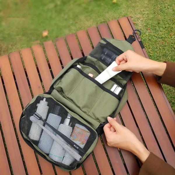 Hanging Men's Toiletry Bag Large Waterproof Cosmetic Bags Travel Organizer Lady Toiletries Makeup Toilet Foldable Bathroom Kit - Image 5