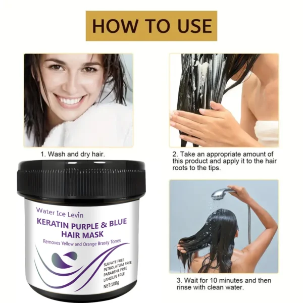 Magical Keratin Hair Mask 5 Seconds Repair Damaged Frizzy Hair Soft Smooth Shiny Nutrition Deep Moisturize Nourishing Hair Care - Image 6