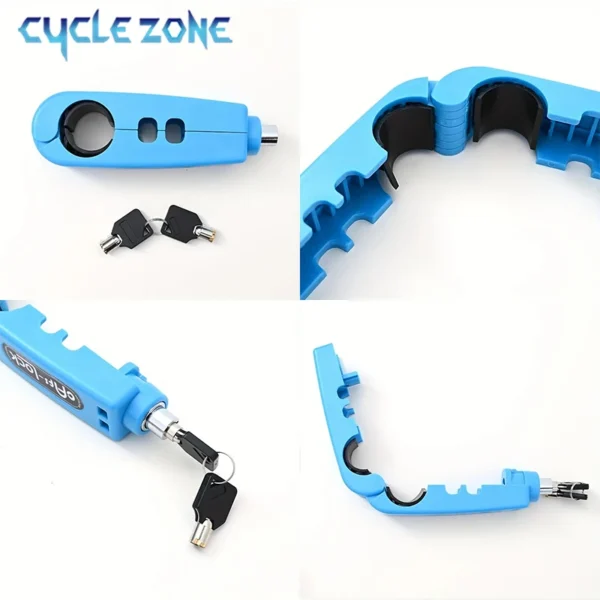 Mini Electric Vehicle Bike Anti-Theft Lock Portable Bicycle Brake Handlebar Grip Locks MTB Road Cycling Lock Scooter Motorcycle - Image 4