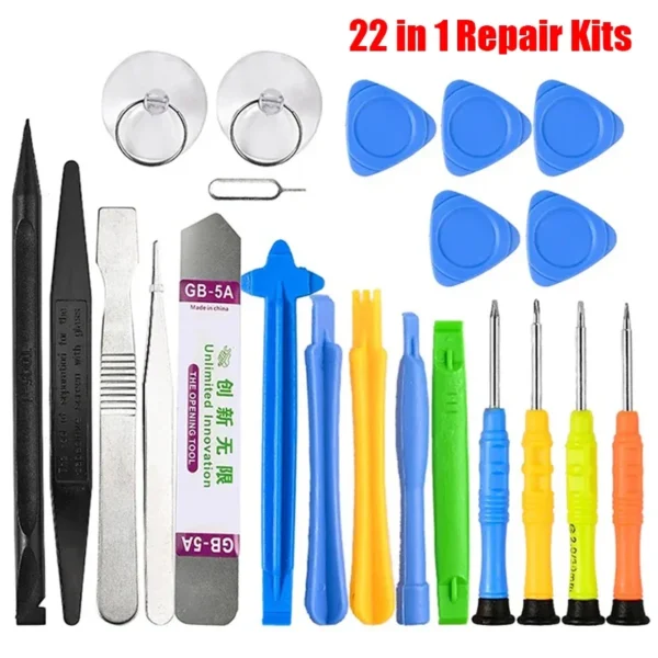 22 in 1 Mobile Phone Repair Tool Kit - Multi-Function Disassemble Set with Anti-Skid Screwdriver for iPhone - Image 7