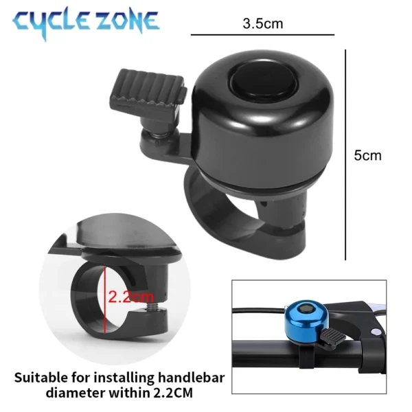 MTB Bicycle Bell Aluminum Alloy Bike Handlebar Bell Ring Mountain Road Cycling Safety Warning Bicycle Horn Cycling Accessories - Image 3