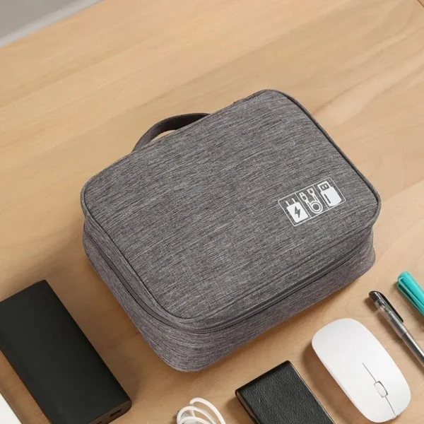 Digital Separated Travel Bag Large Capacity and Multifunctional Mobile Data Cable Power Bank USB Storage Bag - Image 7