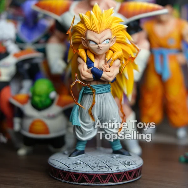 25cm/9.84in Anime Dragon Ball Z Figure Super Saiyan 3 Gotenks Figure SSJ3 Gotenks PVC Collectible Model Toys Gifts - Image 7