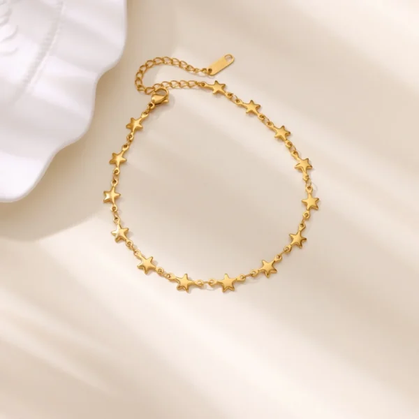 Stainless Steel Heart Bracelets For Women Gold Color Geometric Heart Bracelet Fashion Wedding Waterproof Jewelry Gift - Image 3