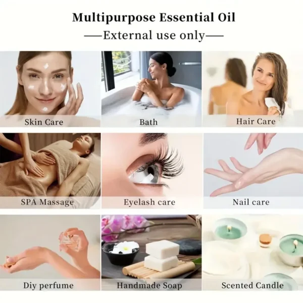 Tea tree essential oil for skin care, massage, shower, diffuser relaxing essential oil for face, body, nails, hair, eyelashes - Image 6