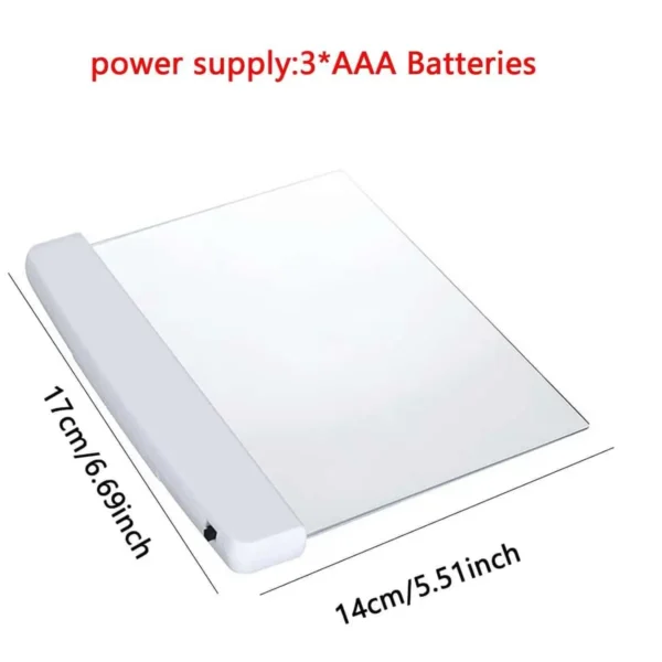 1PC-LED Wireless Book Lamp Dormitory Night Reading Eye Protection AAA Battery LED Creative Portable Table Lamp for Bedroom - Image 6