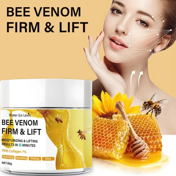 Bee Vemon Instant Facial Lifting Cream - 60g | Firming and Rejuvenating Skin, Smoothing Fine Lines and Wrinkles | All Skin Types - Image 4