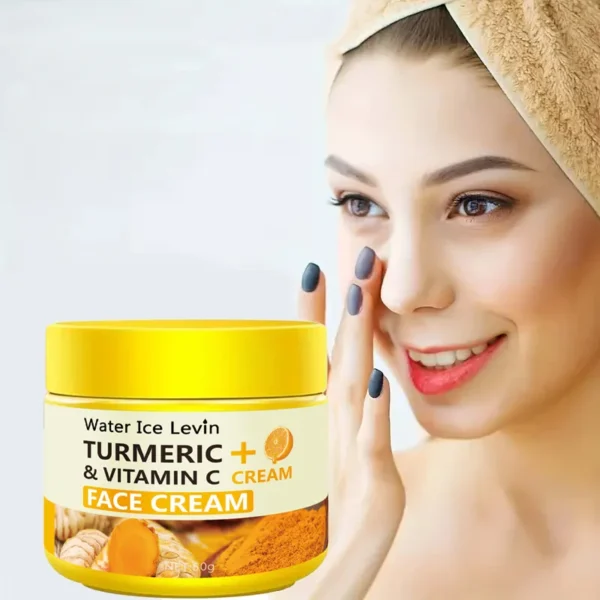Turmeric Vitamin C Anti-Aging Cream Moisturizing Anti-Wrinkle Collagen Hyaluronic Acid Cream Skin Care Cosmetics 50g - Image 5