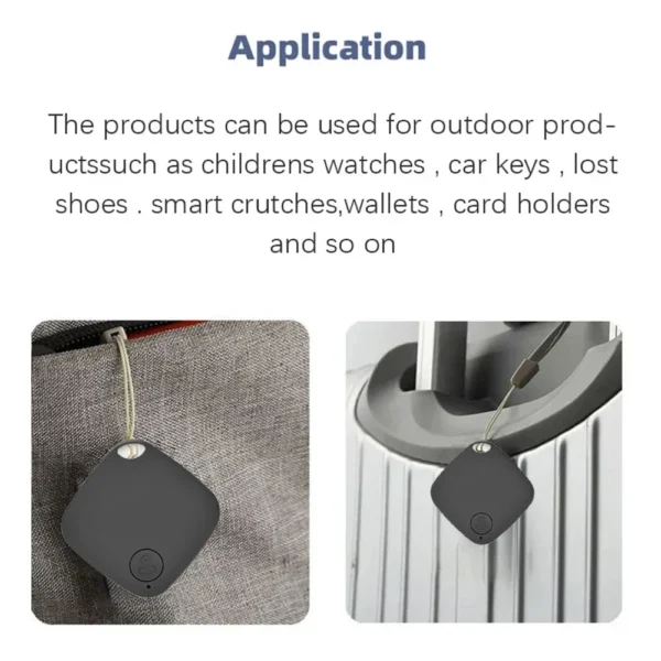 Smart Bluetooth GPS Tracker Tag with Anti-Lost Reminder Android IOS App Compatible Car Key Pet Finder Rated Locator - Image 3