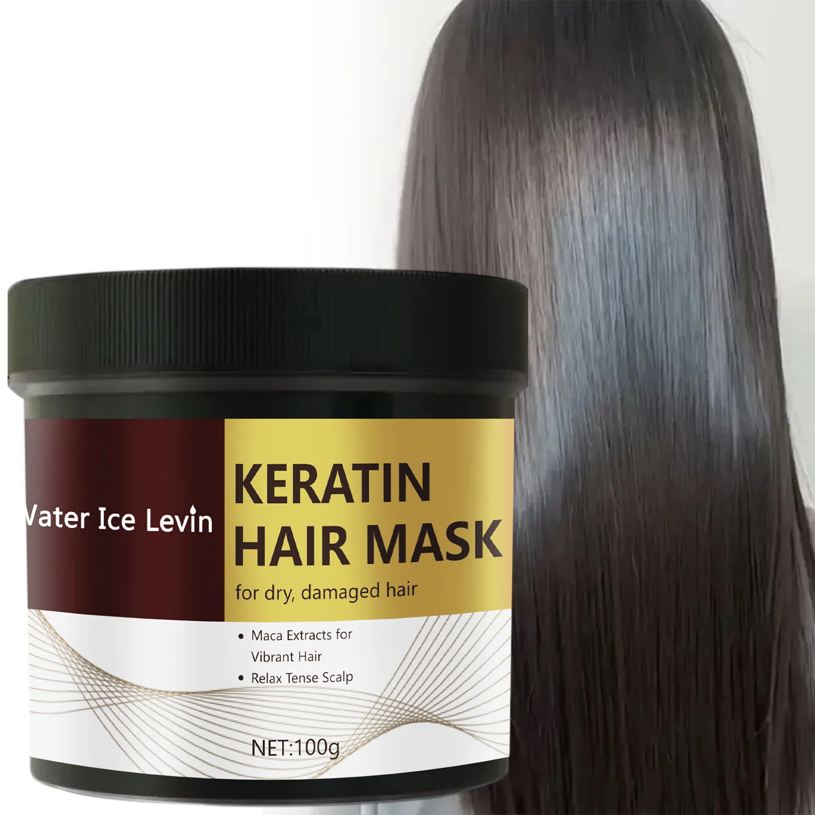 kf-Sad82c29a2d2d4cc9ba58552d57bc97cfM Magical Keratin Hair Mask 5 Seconds Fast Repair Damaged Frizzy Hair Soft Smooth Shiny Straightening Deep Moisturizing Hair Care - Image 1
