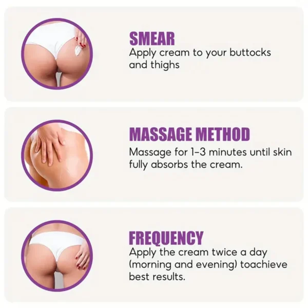 Hip cream with glycerin, vitamin C and hyaluronic acid for all skin types - Image 6