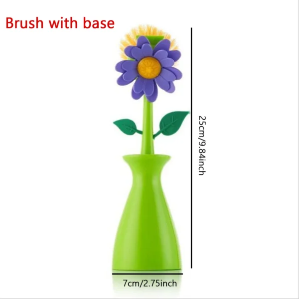 1 set - Kitchen brush, oil free, long handle pot brush, pot wash, bowl brush, creative cleaner - Image 4