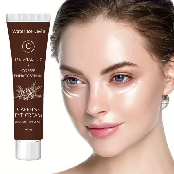 Caffeine Eye Cream with 15% Vitamin C to Lighten dark circles and Tighten Skin Instant Eye Repair Essence Women's Eye Care - Image 2