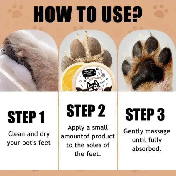 20g Dog Nose and Paw Balm Dog Paw Cream Cats Dogs Paw Protector Cream Pet Feet Moisturizer Pet Crack Feet Repair Pet Accessories - Image 6