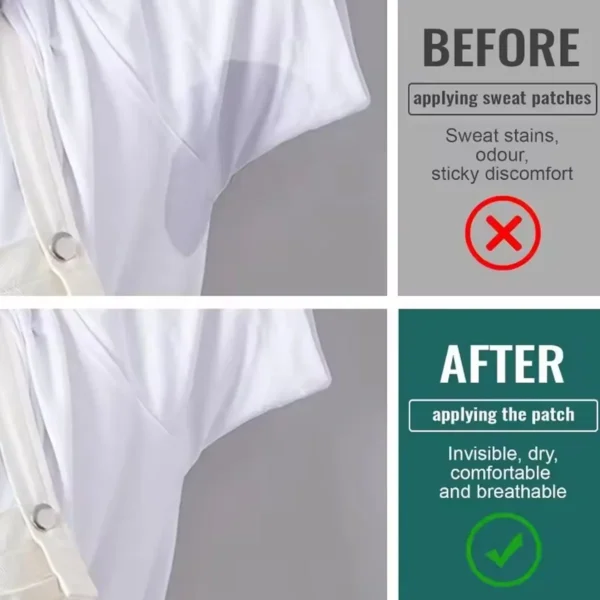 20-100pcs Armpit Sweat Pads Disposable Underarm Sweat-absorbing Stickers Breathable Invisible Sweatproof Clothes Stickers - Image 6