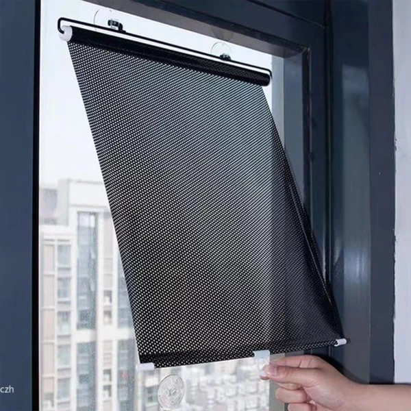 Black Out Blinds Roller Drilling Drill Blackout Shades Curtain Rollers for Window Roll Darkening Blind Curtains Kitchen Shutter - Image 1