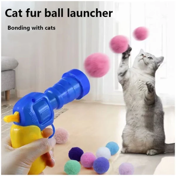 New cat toys cat stick hairball gun bullet gun indoor kitten self-exciting toys dopamine color matching cat supplies - Image 7