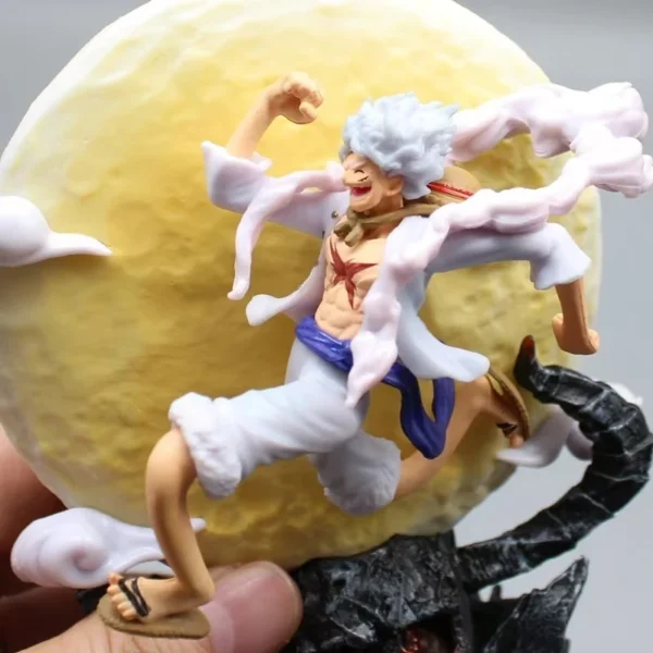 14cm One Piece Anime Figure Moon Fairy Nika Monkey D Luffy Gear 5 With Moon Light Action Figure Statue Model Collection Toys - Image 3
