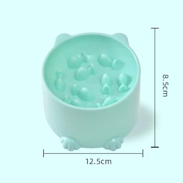 New anti-choking and high-neck protection cat bowl slow-food bowl cat dog feeder anti-overturn cat slow-food bowl pet supplies - Image 6