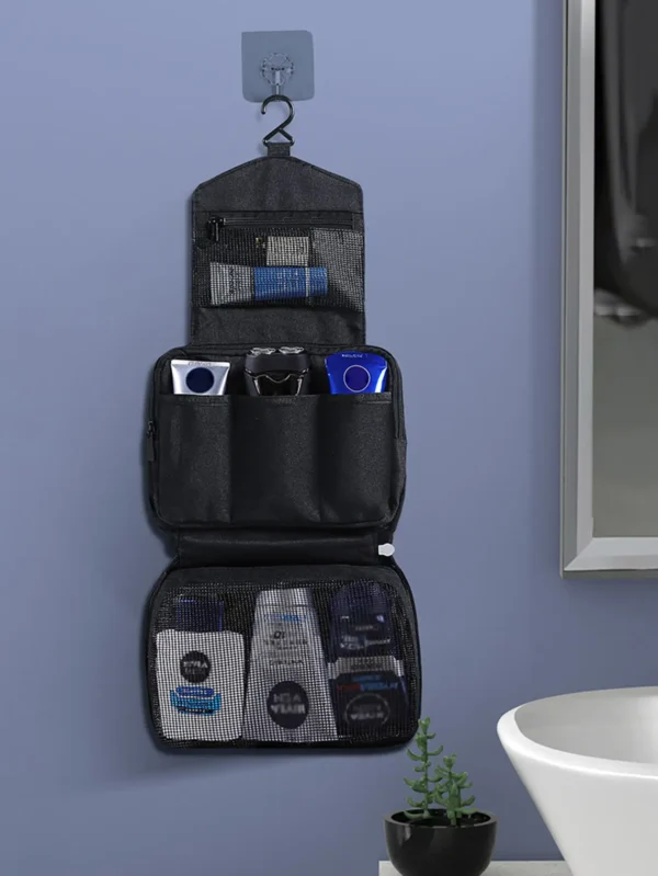 1PC-Man Business High Quality Women Makeup Bags Travel Cosmetic Bag Toiletries Organizer Waterproof Storage Neceser Hanging Bat - Image 3