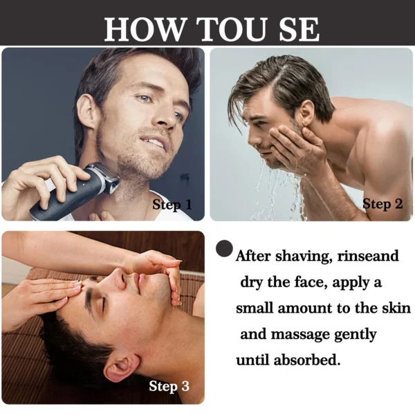 150g Men's Collagen After Shave Cream Firming Lighten Fine Lines Hydrating and Brightening Moisturizing Cream - Image 5