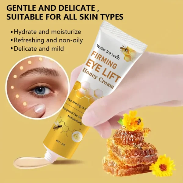 Honey Eye Cream lightens dark circles, firming skin Instant Eye Repair Essence Eye Beauty treatment - Image 5