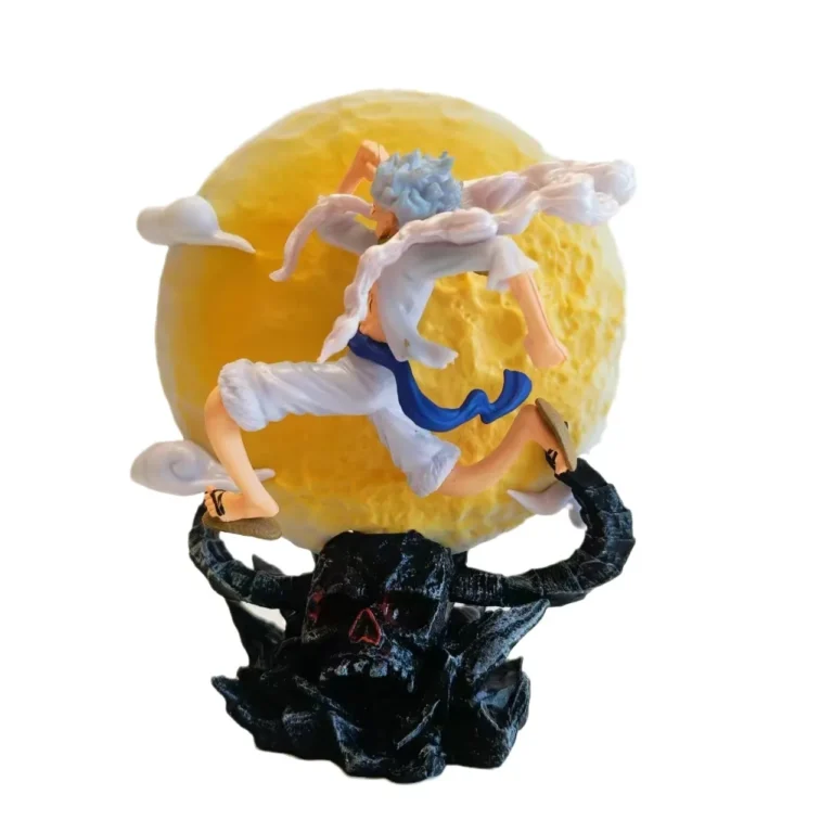 14cm One Piece Anime Figure Moon Fairy Nika Monkey D Luffy Gear 5 With Moon Light Action Figure Statue Model Collection Toys - Image 6