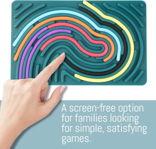 1Set Sensory Activity Board, Duble Sided Design Busy Board for Fine Motor Skill, Silicone Fidget Toy Adults for Travel - Image 6