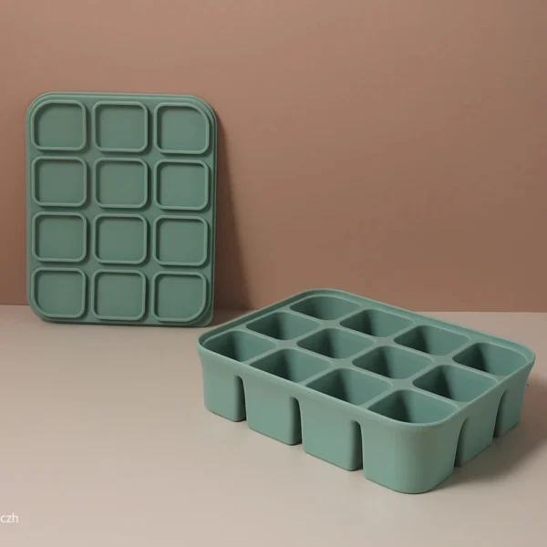kf-Sb9c6b642d5704278b8a1df7c92f8fb30A 12 Grid Ice Cube Mold Silicone Ice Cube Tray Square Tray Mould Easy Release Silicone Ice Cube Forms Bar Kitchen Accessories - Image 1