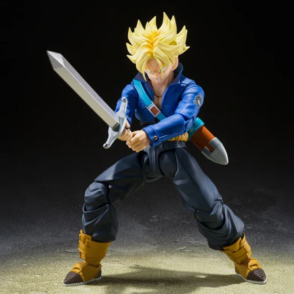 Anime Dragon Ball Z Figures SHF Super Saiyan Trunks Action Figure Collection Model 15cm Future Boy Torankusu Movable Toys Gifts - Image 3