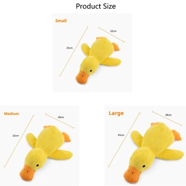 Hot pet Plush Toy Dog Calming Duck Stuffed Duck Toys Chew Toy Durable Squeaky for Puppy Pet Teeth Cleaning Chew Toy Pet Supplie - Image 6