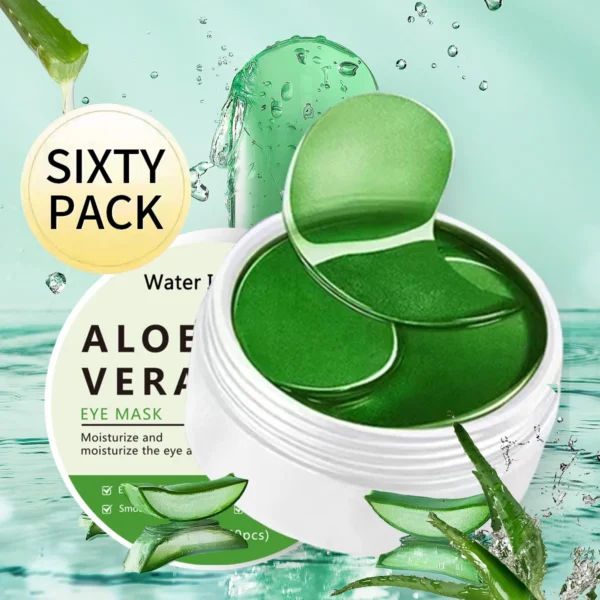 60pcs Aloe Vera Collagen Eye Mask Anti Dark Circles Removal Eyes Bags Moisturizing Firming Eye Patches Eyes Skin Care Products - Image 7