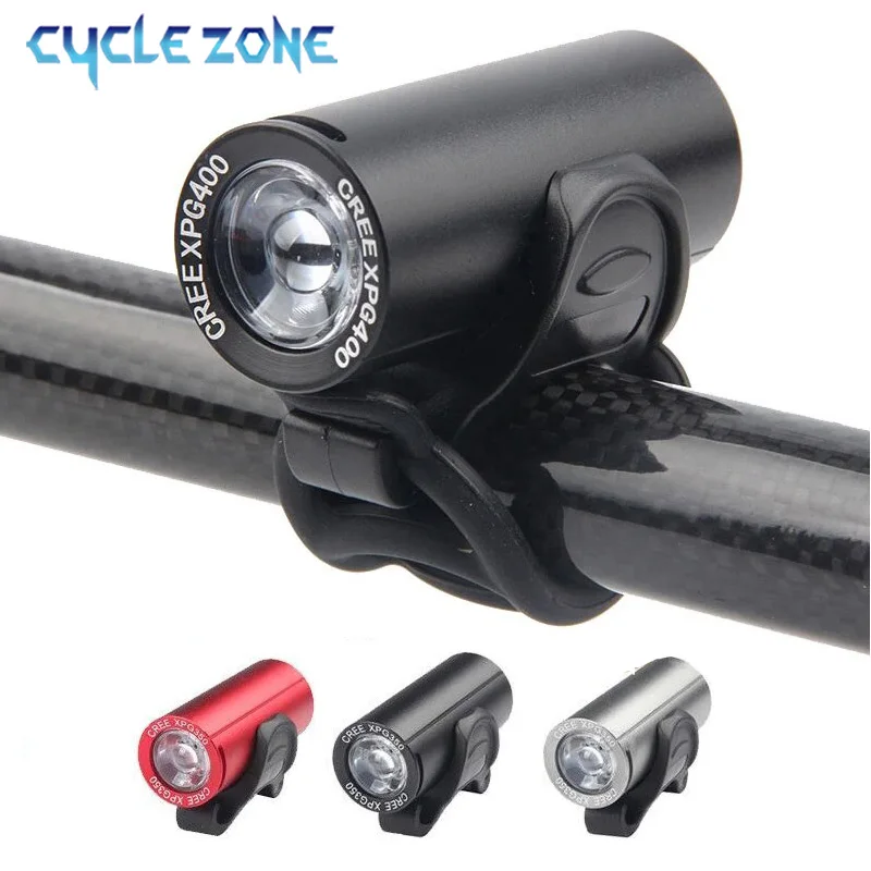 kf-Sbb2b3f2711f944f9a5fc357c1155e9f5x Bike Front Light Mini Flashlight for Bike USB Rechargeable Waterproof XPG LED Bicycle Headlight Night Safety Cycling Accessories - Image 1