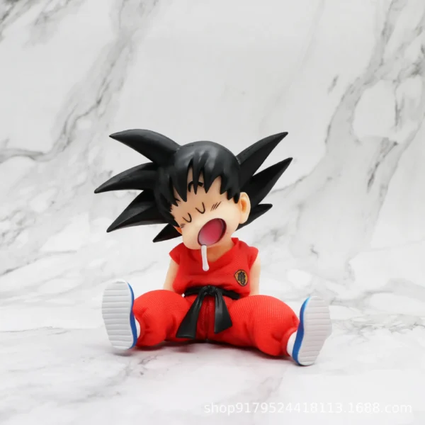 10cm Dragon Ball Z Anime Pvc Action Figure Sitting Posture Sleep Son Goku Model Statue Collection Decoration Toys Birthday Gift - Image 3