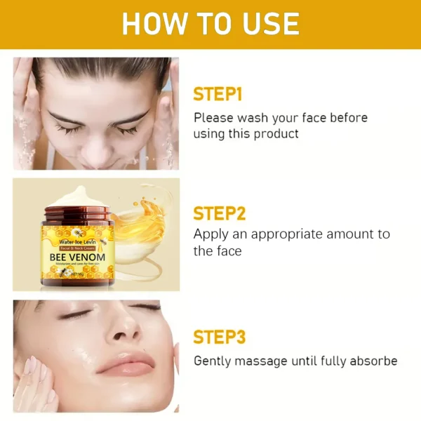 Bee Venom Cream Face Whitening Cream Remove Dark Spots Fade Freckle Melanin Anti Wrinkle Aging Moisturizing Brighten Skin - Image 6