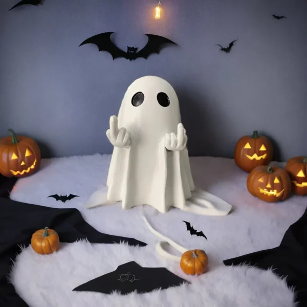 Multi-Functional Ghost Statues Cute Ghosts Small Horror Ghosts Halloween Home Decorations Coffee Table Centerpieces Shelf Decorations - Image 2