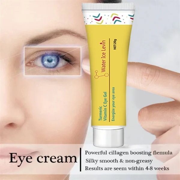 Turmeric vitamin C Eye Cream Lightening Dark Circles Firming Skin Instant Eye Repair Serum for women Women Eyes Care 20g - Image 5