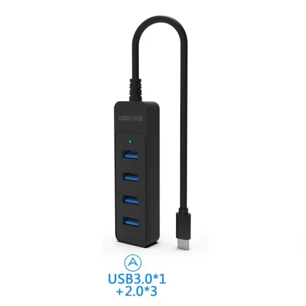 USB 3.0 Power Adapter 4 Port Multi USB Splitter Hub USB Hub 2.0 Type C Hub Multi Extender Accessories - Image 6