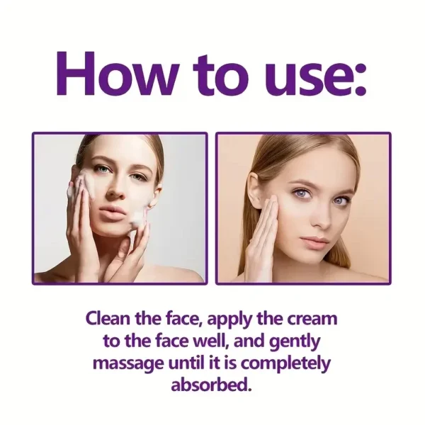 2 Minutes Facial Lifting Day and Night Cream Contains Retinol, Hyaluronic Acid and Collagen - Moisturizing Lotion Suitable for All Light Skin Tone, No Fragrance, Absorption of 2 Minutes - Image 6