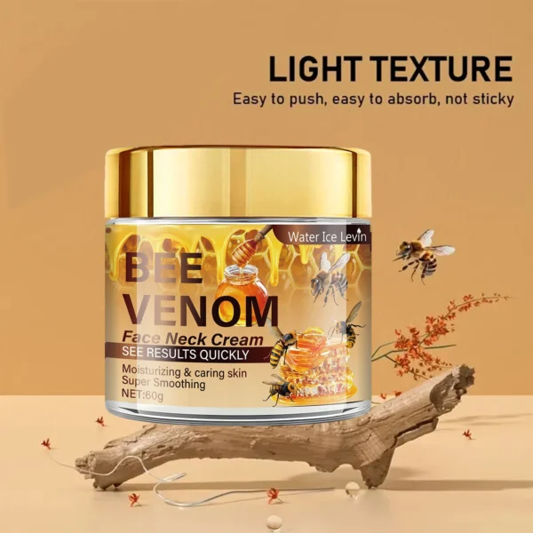 Bee Venom Facial Firming Cream Contains Vitamin E, Moisturizes and Smoothes Face, Brightens Skin Tone, Can Be Used for Face and Neck - Image 4