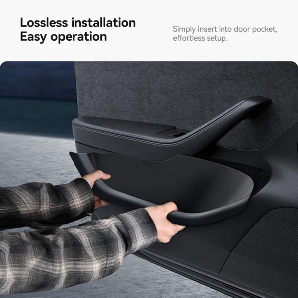YZ For Tesla Model 3 Y Highland Juniper Car Door Side Storage Box Front Rear Side TPE Door Storage Organizer Tray Accessories - Image 6