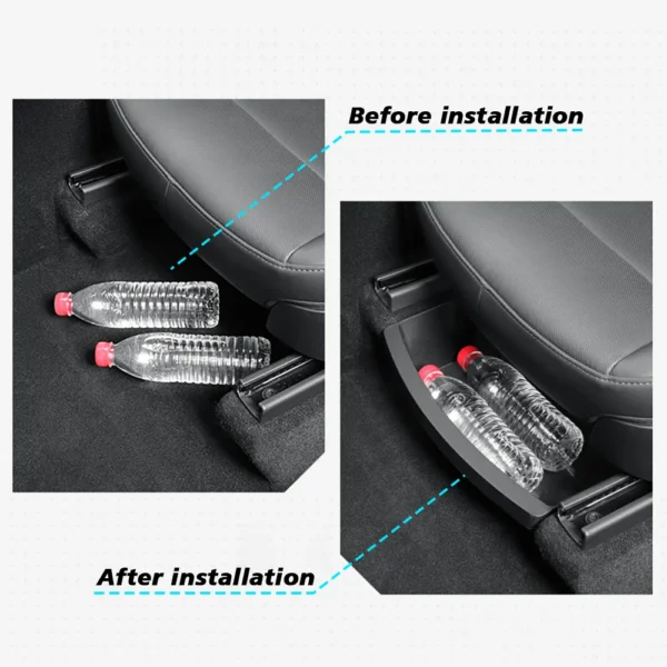 For Tesla New Model Y 2025 Launch Juniper Front Seats Under Seat drawer TPE Storage Box - Image 5
