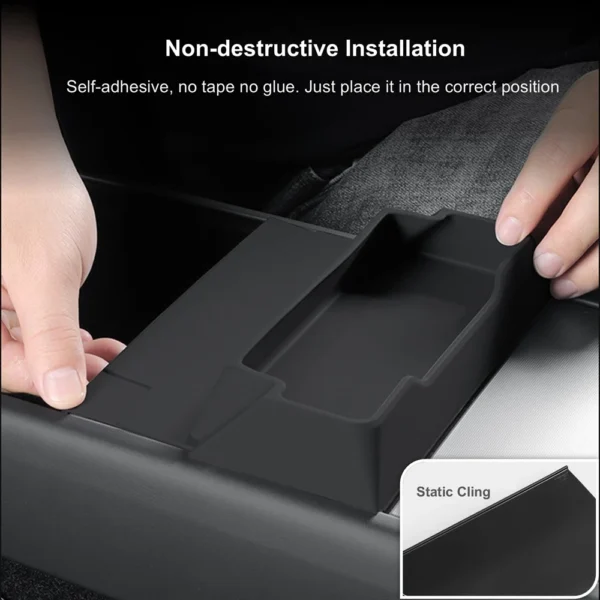 for Tesla Model 3 Y Juniper 2025 2026 Center Console Armrest Storage Box Glasses Holder Tray Case Organizer Interior Accessories - Image 5