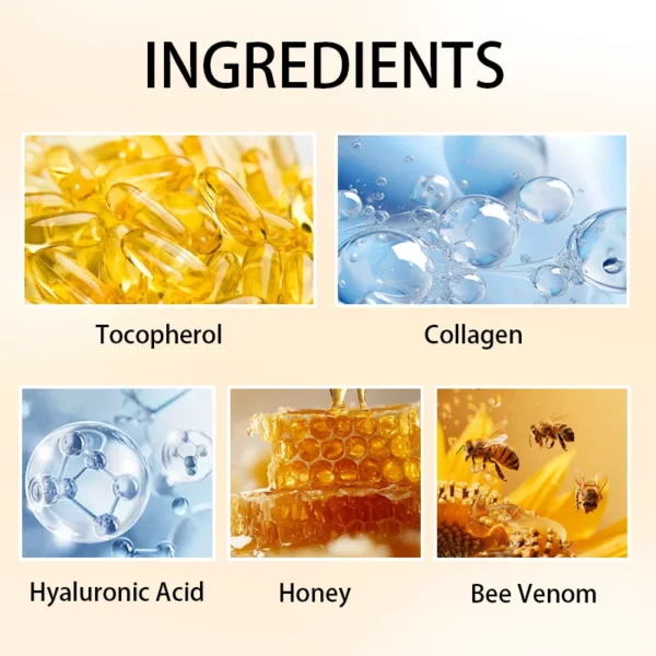 Bee Vemon Instant Facial Lifting Cream - Firms and Firms Skin, Smoothes Fine Lines and Wrinkles | All Skin Types - Image 3