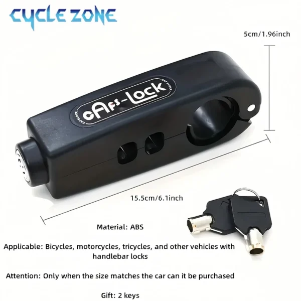 Mini Electric Vehicle Bike Anti-Theft Lock Portable Bicycle Brake Handlebar Grip Locks MTB Road Cycling Lock Scooter Motorcycle - Image 6