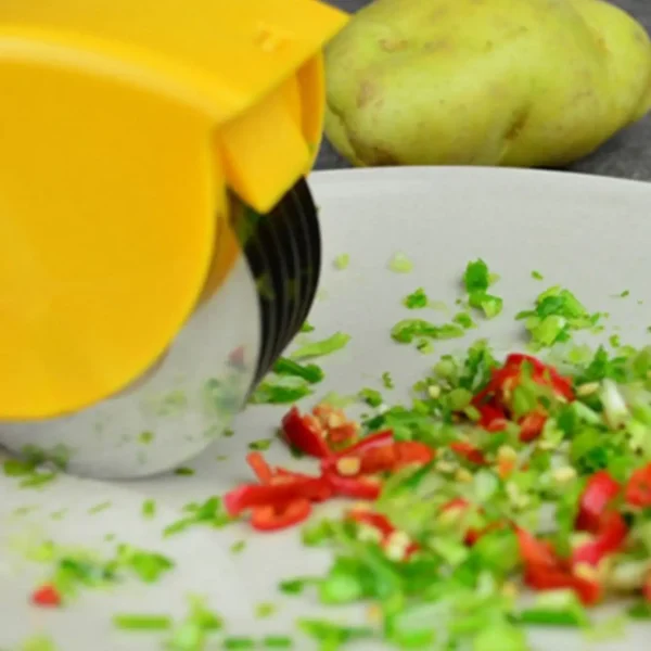 1pc- Creative Hopper Kitchen Cut Onion Garlic Cutter Wire Cutter Vegetable Cutter Kitchen Accessories Gadgets - Image 2