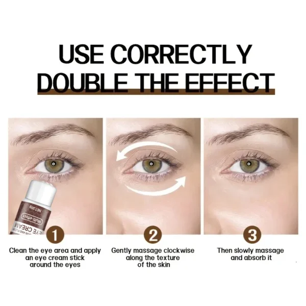 Natural Caffeine Powerful Moisturizing Firming Eye Cream 20g for Puffy and Dark Circles Post-Lifting Area after Using, Reduce Wrinkles and Aging, Light Beige Relaxation - Image 6