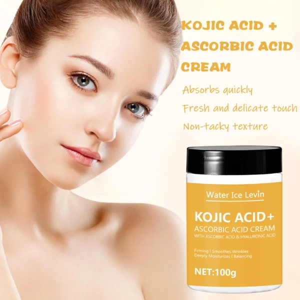 Kojic acid Lifting Firming Cream Collagen Smooth wrinkles Face Cream For Moisturizer Whitening Nourishing Brighten Skin Products - Image 4